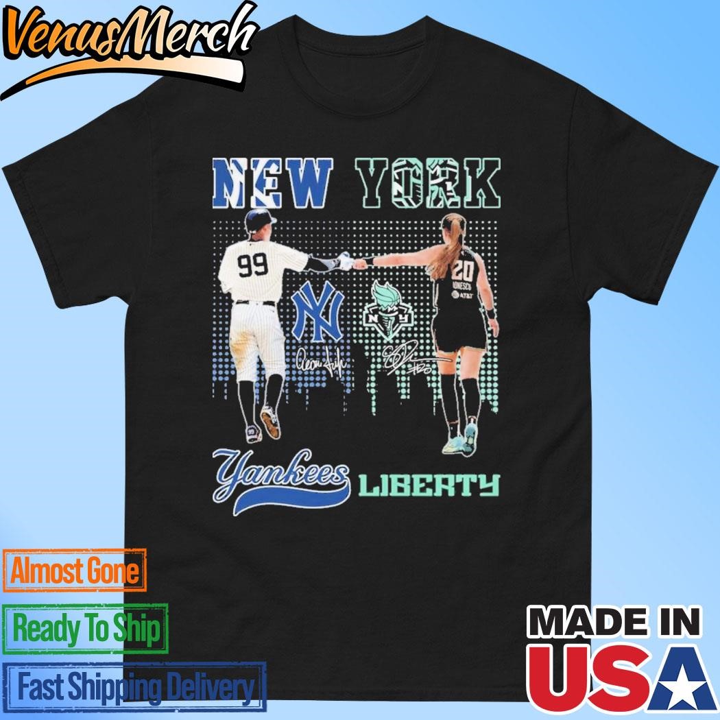 Official New York Yankees x New York Liberty Signature Unisex T-Shirt