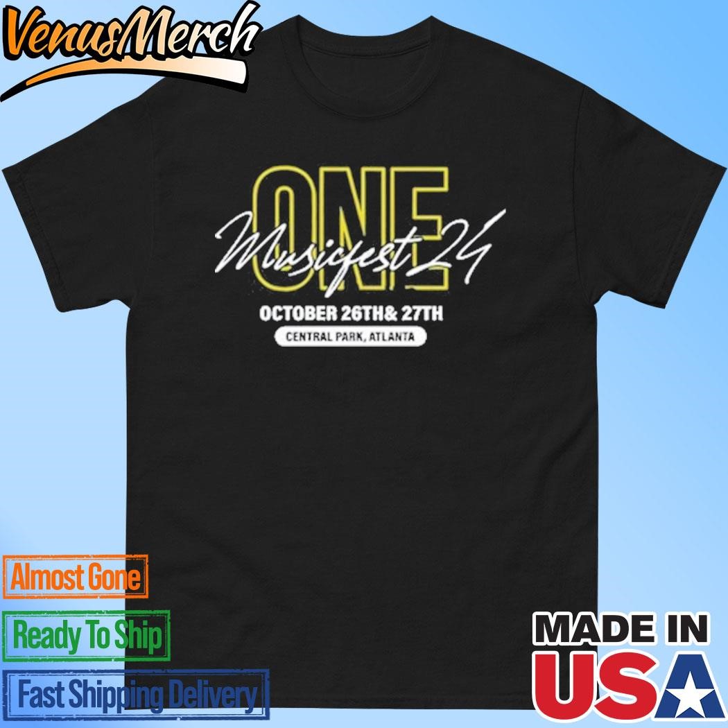 Official ONE Musicfest October 26th & 27th, 2024 Central Park Atlanta T-Shirt