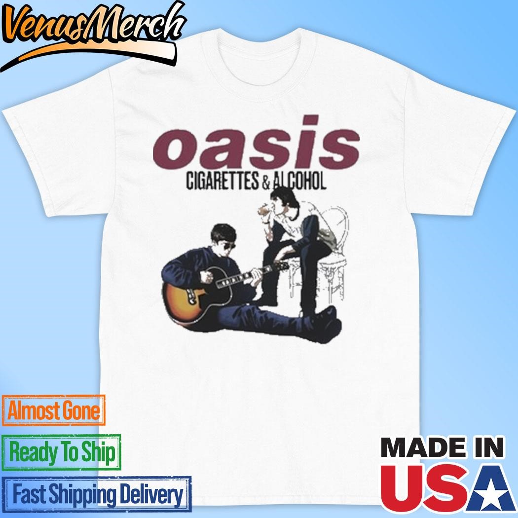 Official Oasis Cigarettes And Alcohol Shirt