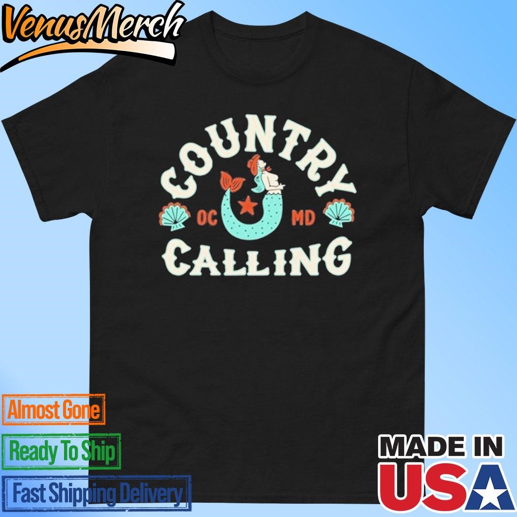 Official Oceans Calling Festival Country Calling Mermaid Lineup Shirt