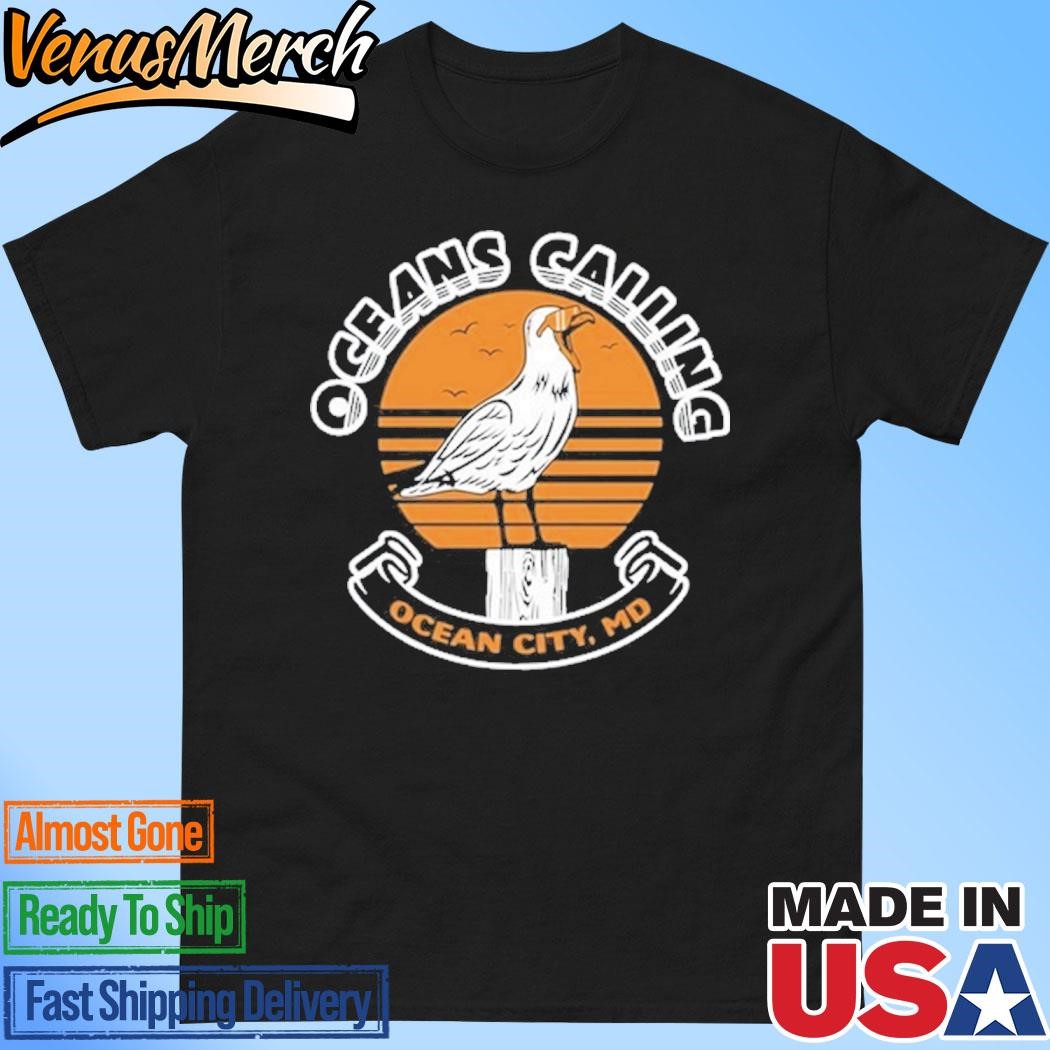 Official Oceans Calling Festival Seagull Pullover Shirt