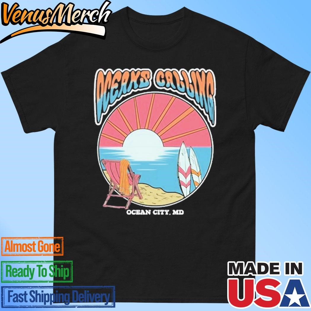 Official Oceans Calling Festival Sunset Lineup Event Shirt