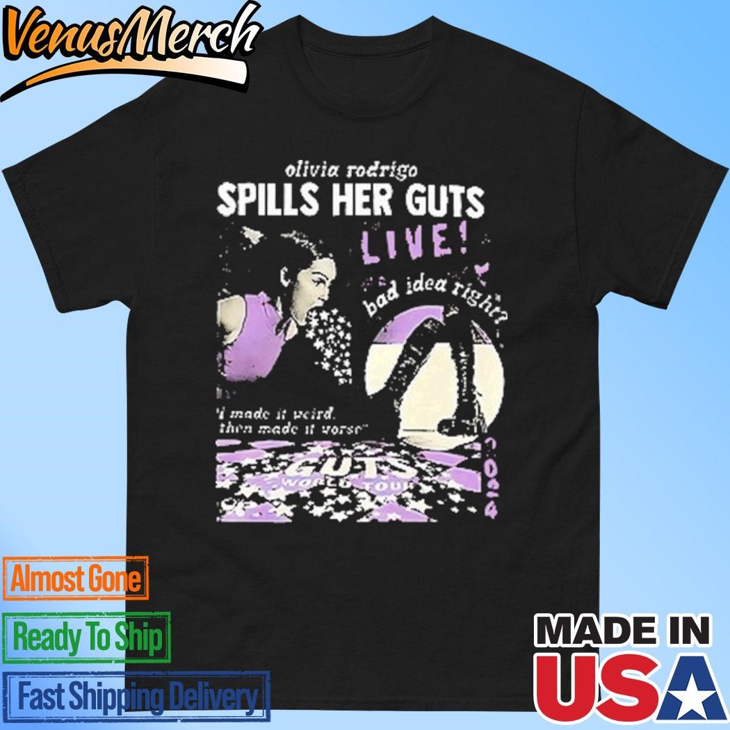 Official Olivia Rodrigo Spills Her Guts Live 2024 Shirt