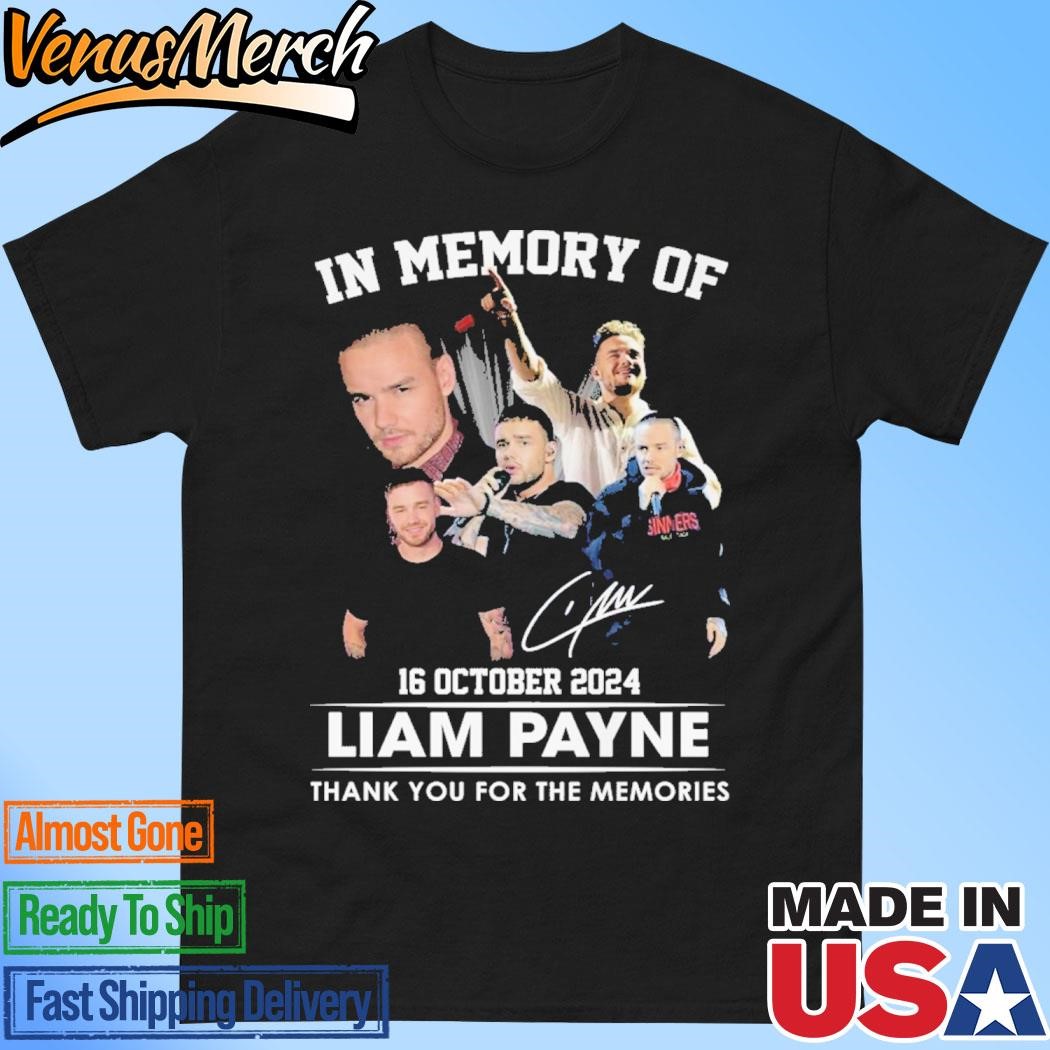 Official One Direction In Memory Of Liam Payne 2024 Thank You For The Memories T-Shirt