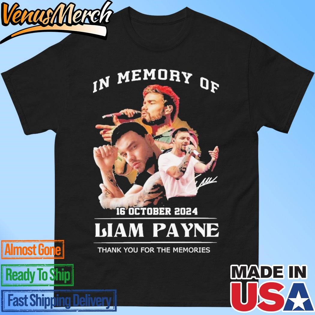 Official One Direction In Memory Of Liam Payne Thank You T-Shirt