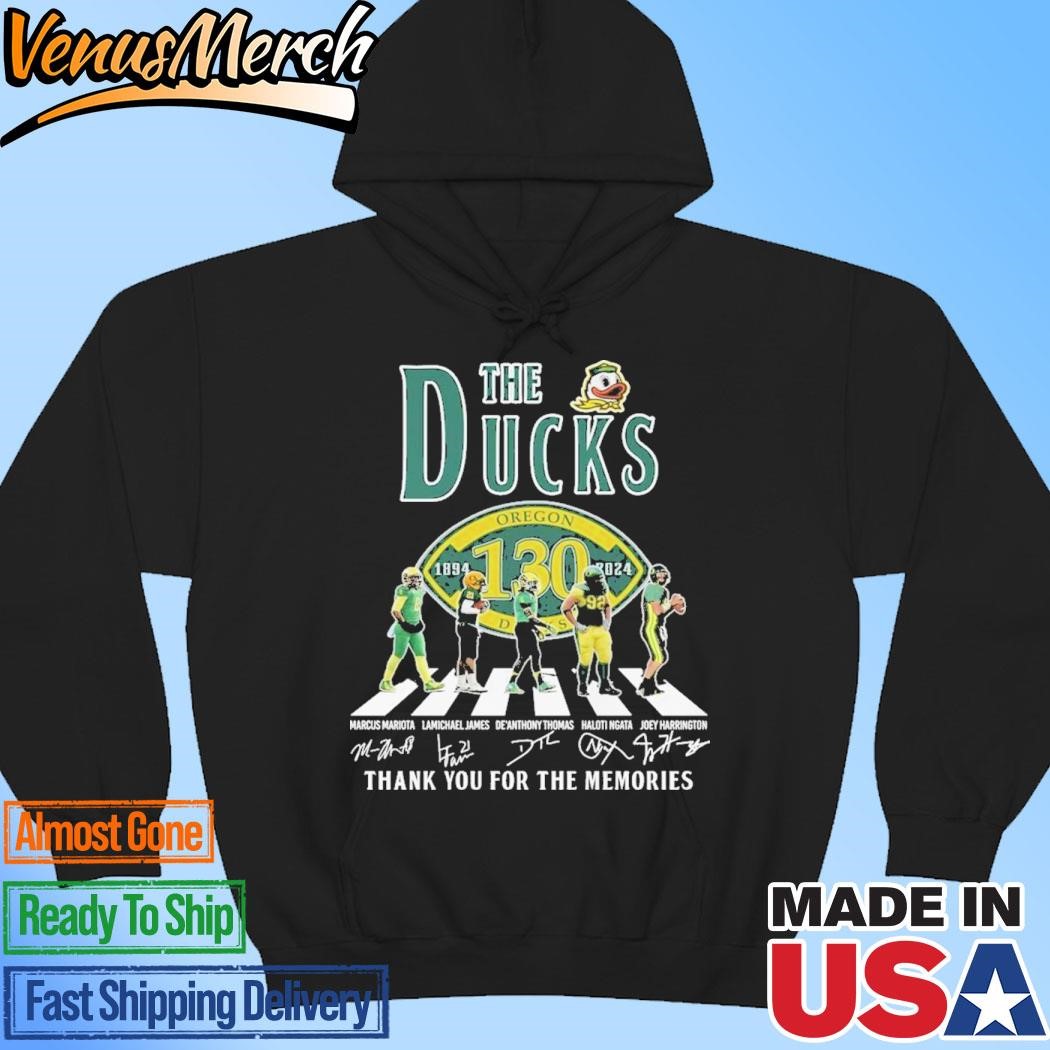 Official Oregon Ducks The Ducks Thank You For The Memories Of 130 Years 2024 Hoodie