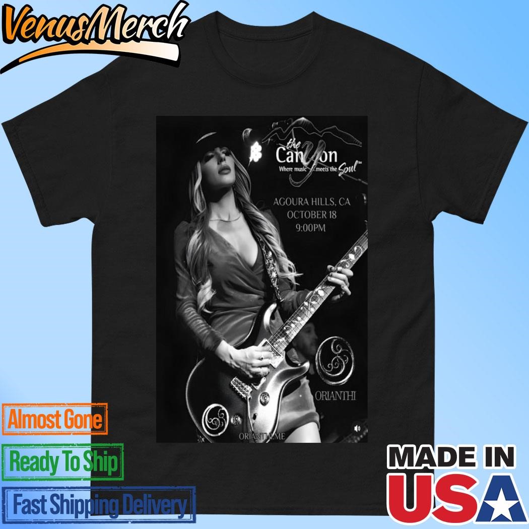 Official Orianthi The Canyon Oct 18 2024 Agoura Hills, CA Concert Poster Shirt