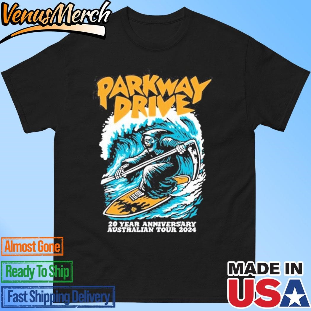 Official Parkway Drive 20 Year Anniversary Australian Tour 2024 Shirt