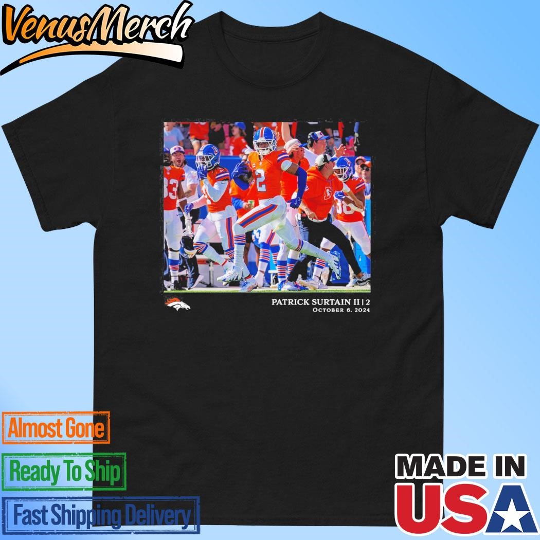 Official Patrick Surtain II Denver Broncos NFL Flash Features Week 5 T-Shirt