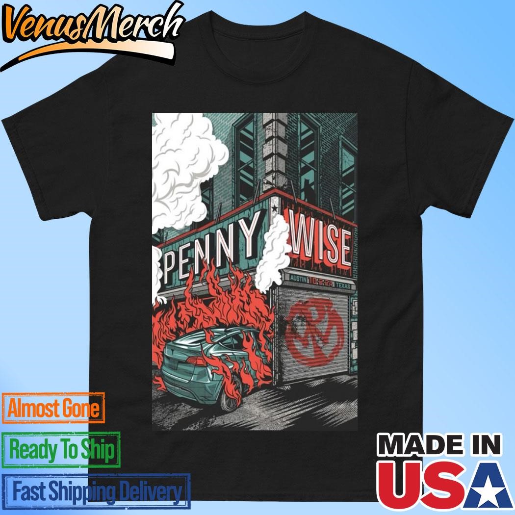 Official Penny Wise Austin Texas October 2 2024 Tour Poster Shirt