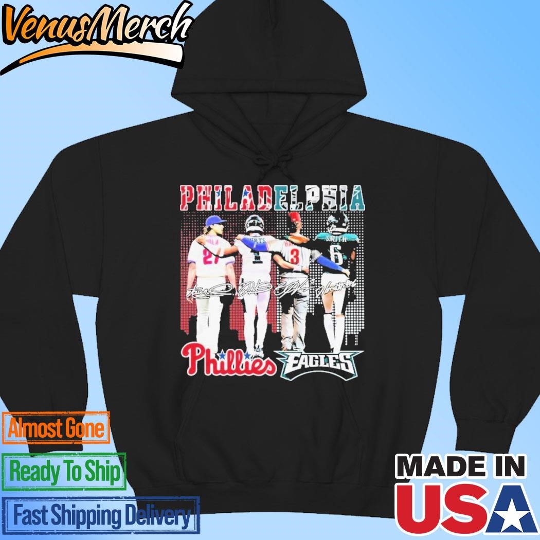 Official Philadelphia Phillies x Philadelphia Eagles Signature Unisex Hoodie