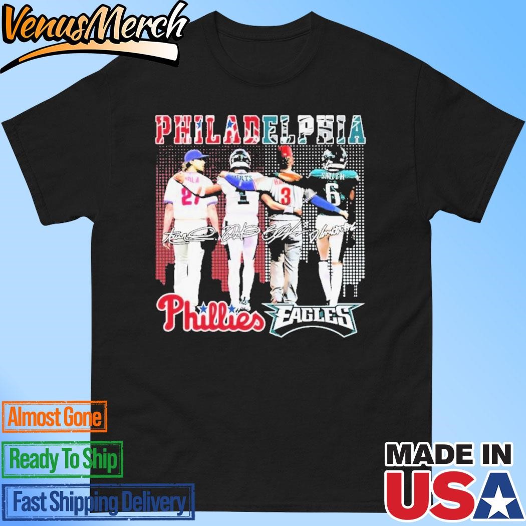 Official Philadelphia Phillies x Philadelphia Eagles Signature Unisex T-Shirt