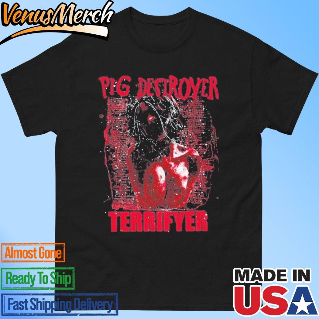 Official Pig Destroyer Sourheart 20th Anniversary Of Terrifyer Shirt