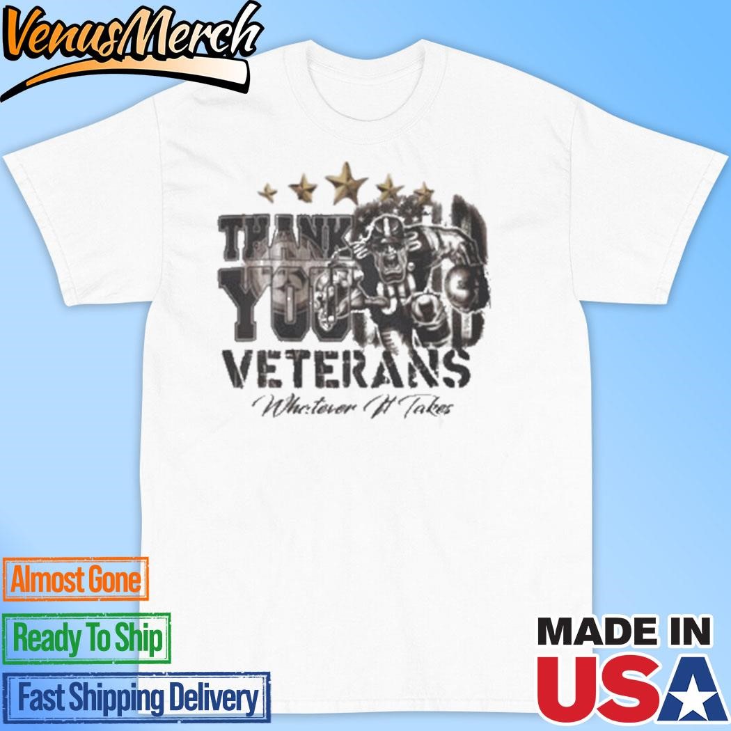 Official Pittsburgh Steelers Thank You Veterans Whatever It Takes T-Shirt