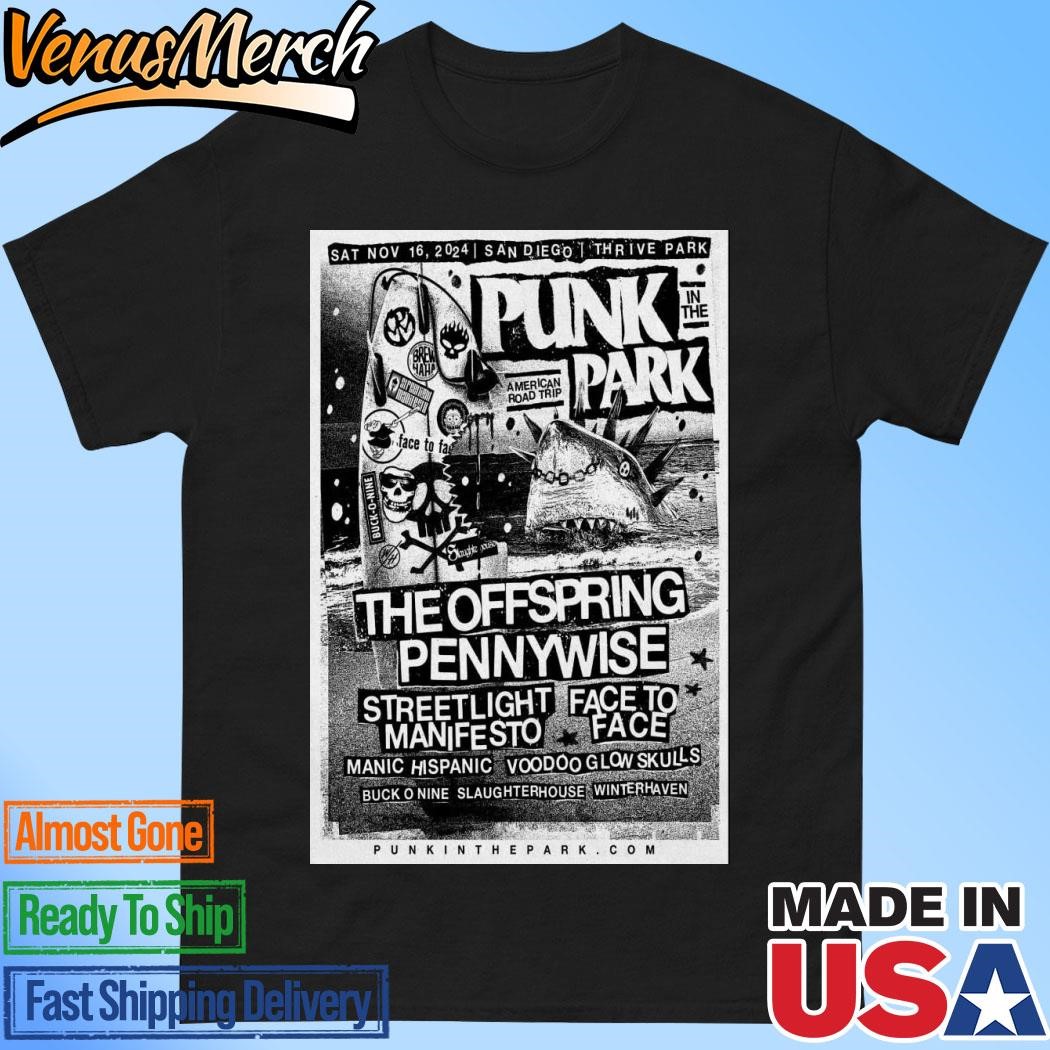 Official Punk In The Park Nov 16, 2024 Thrive Park at Snapdragon Stadium in San Diego, CA Poster Shirt