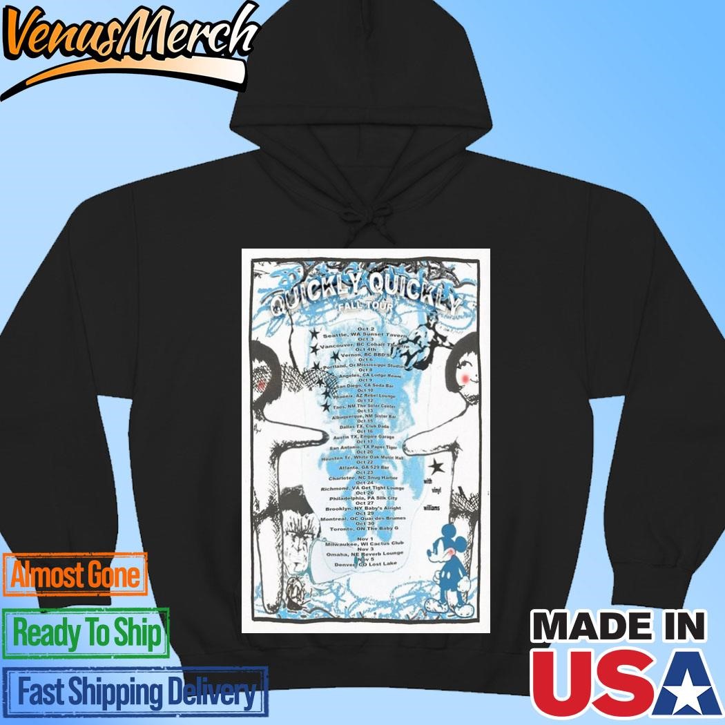 Official Quickly Quickly Fall Tour 2024 Poster Hoodie