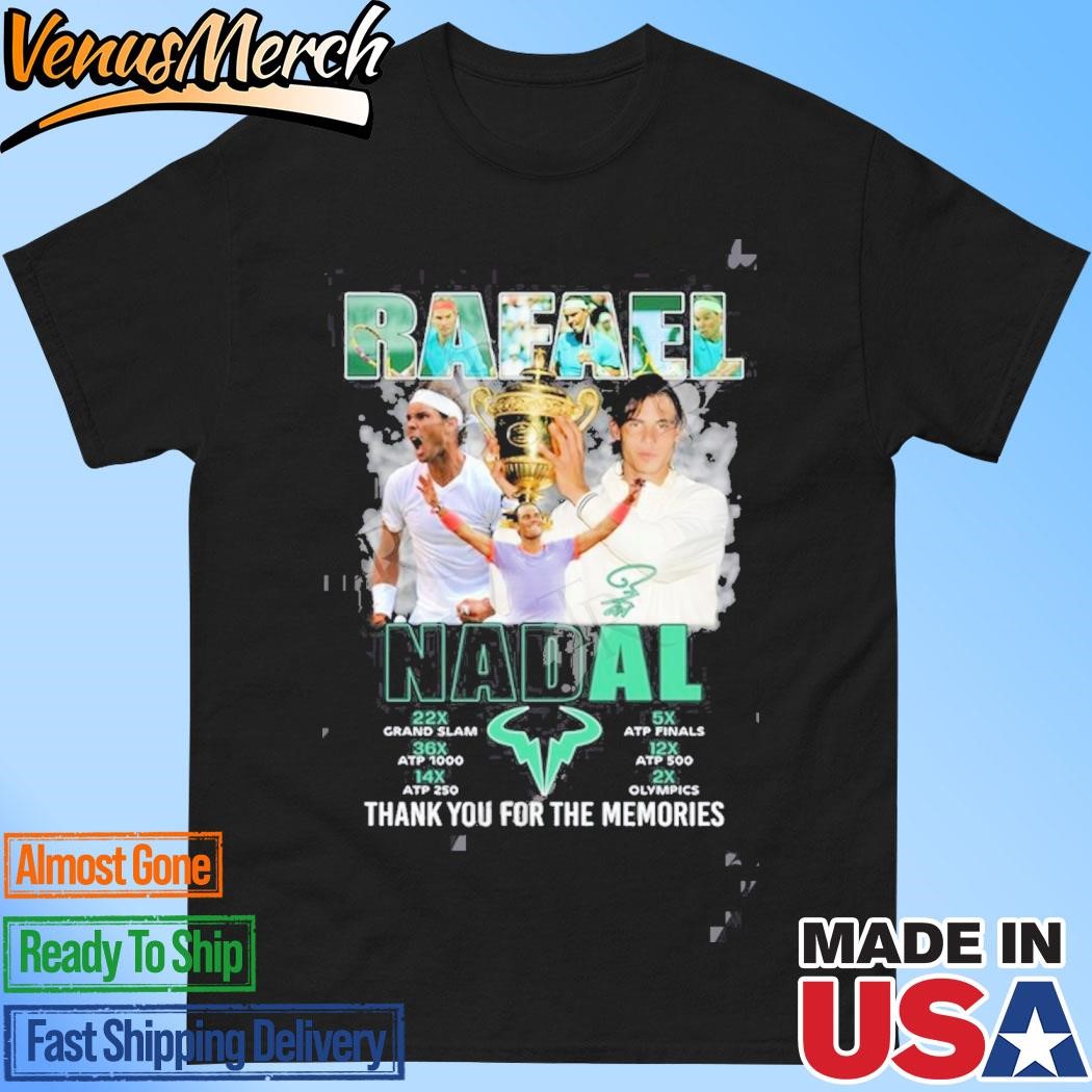 Official Rafael Nadal Legends Thank You For The Memories T-Shirt