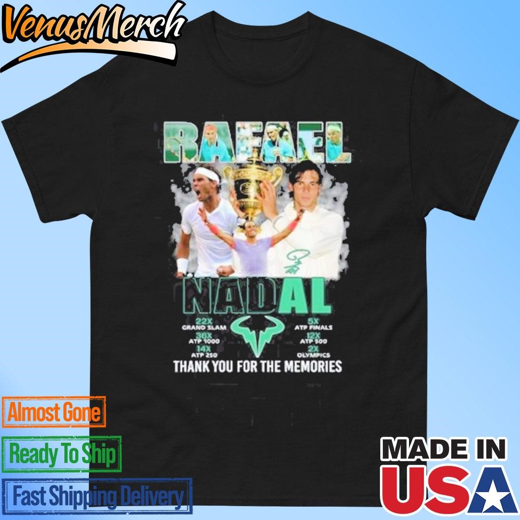 Official Rafael Nadal Thank You For The Memories Signature Unisex T-Shirt