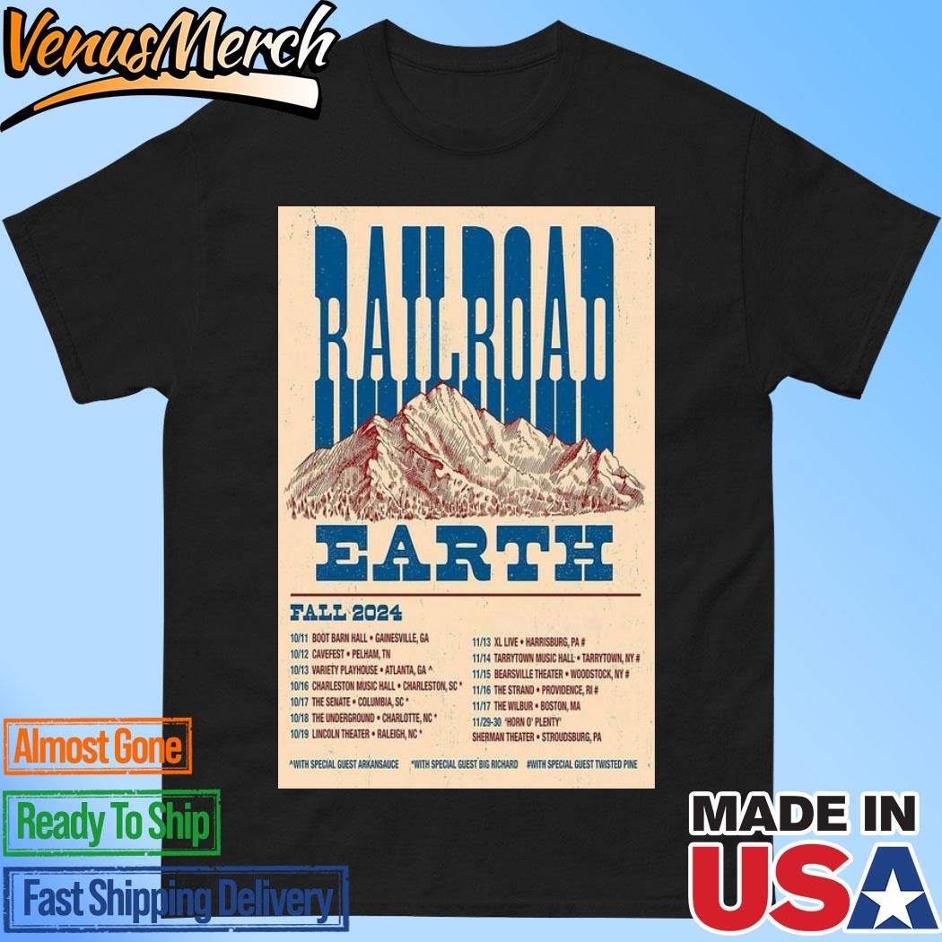 Official Railroad Earth Fall Tour 2024 Poster Shirt