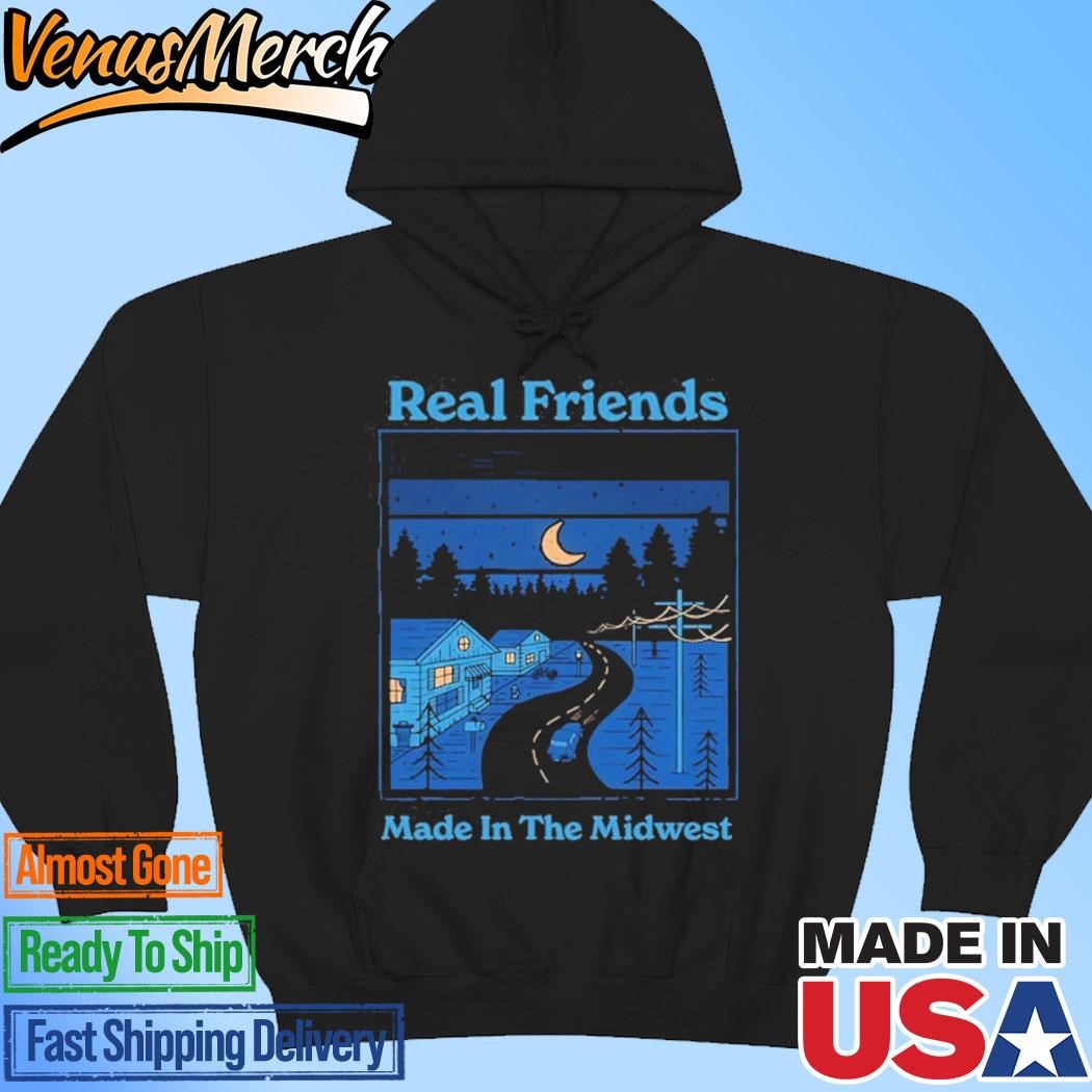 Official Real Friends Made In The Midwest 2024 Hoodie