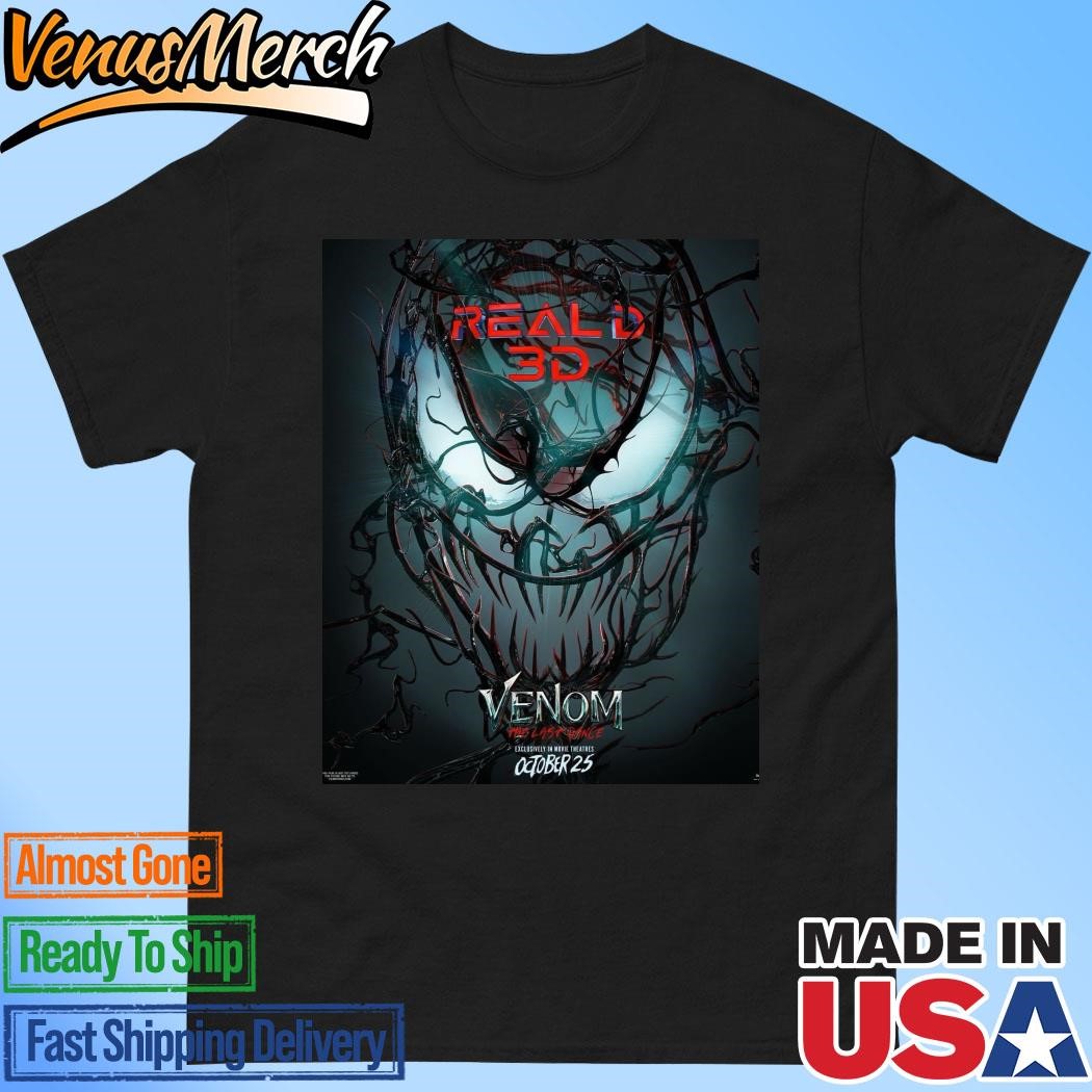 Official Reald 3D Poster For Venom The Last Dance Releasing Exclusively In Movie Theaters On October 25 Vintage T-Shirt