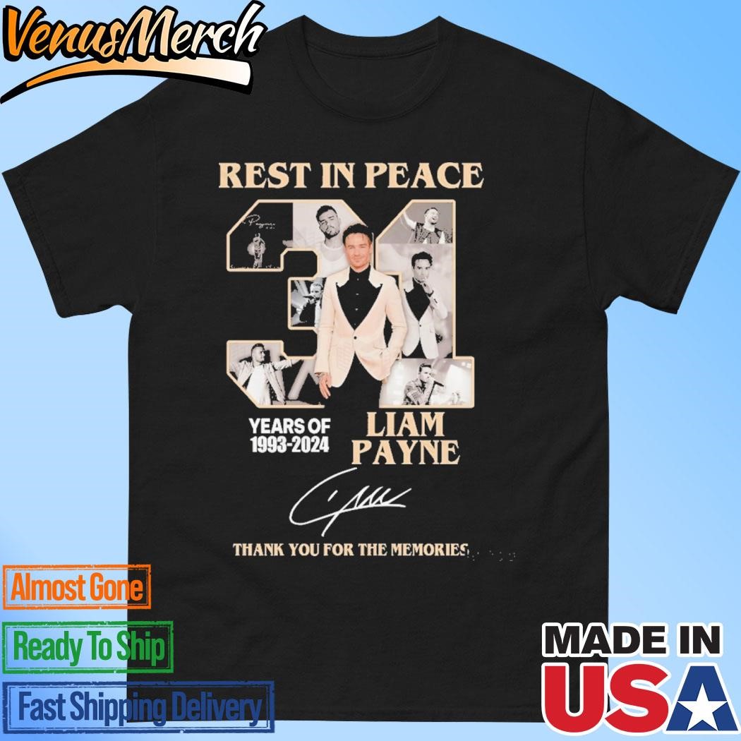 Official Rest In Peace Liam Payne 1993-2024 Signature Thank You For The Memories Unisex T-Shirt