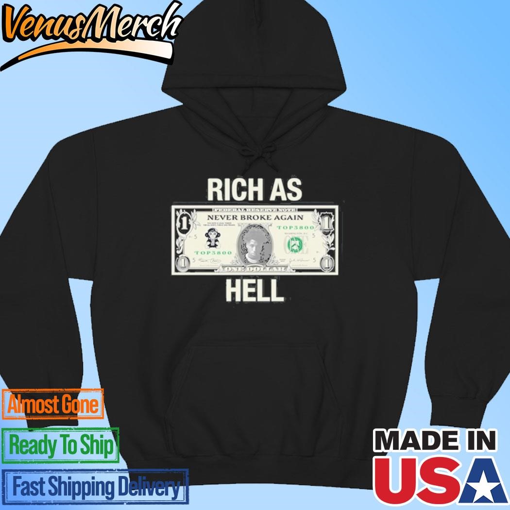 Official Rich As Hell Hoodie