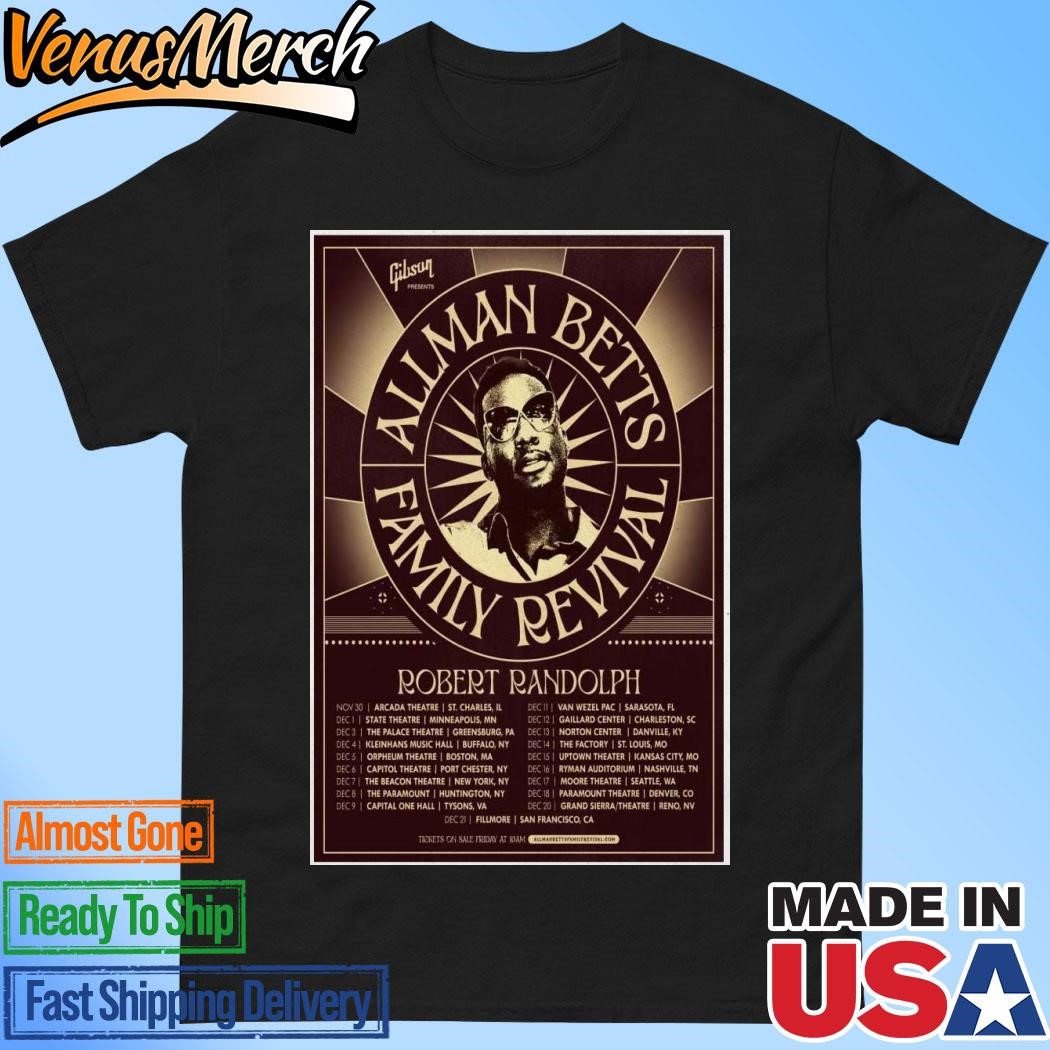 Official Robert Randolph Allman Betts Family Revival Tour 2024 Poster Shirt