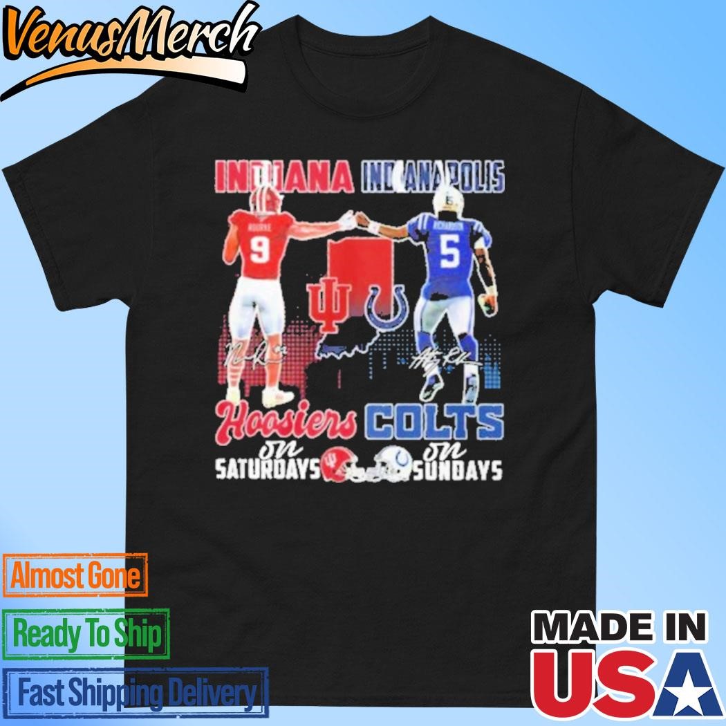 Official Rourke Richardson Hoosiers On Saturdays Colts On Sundays Shirt