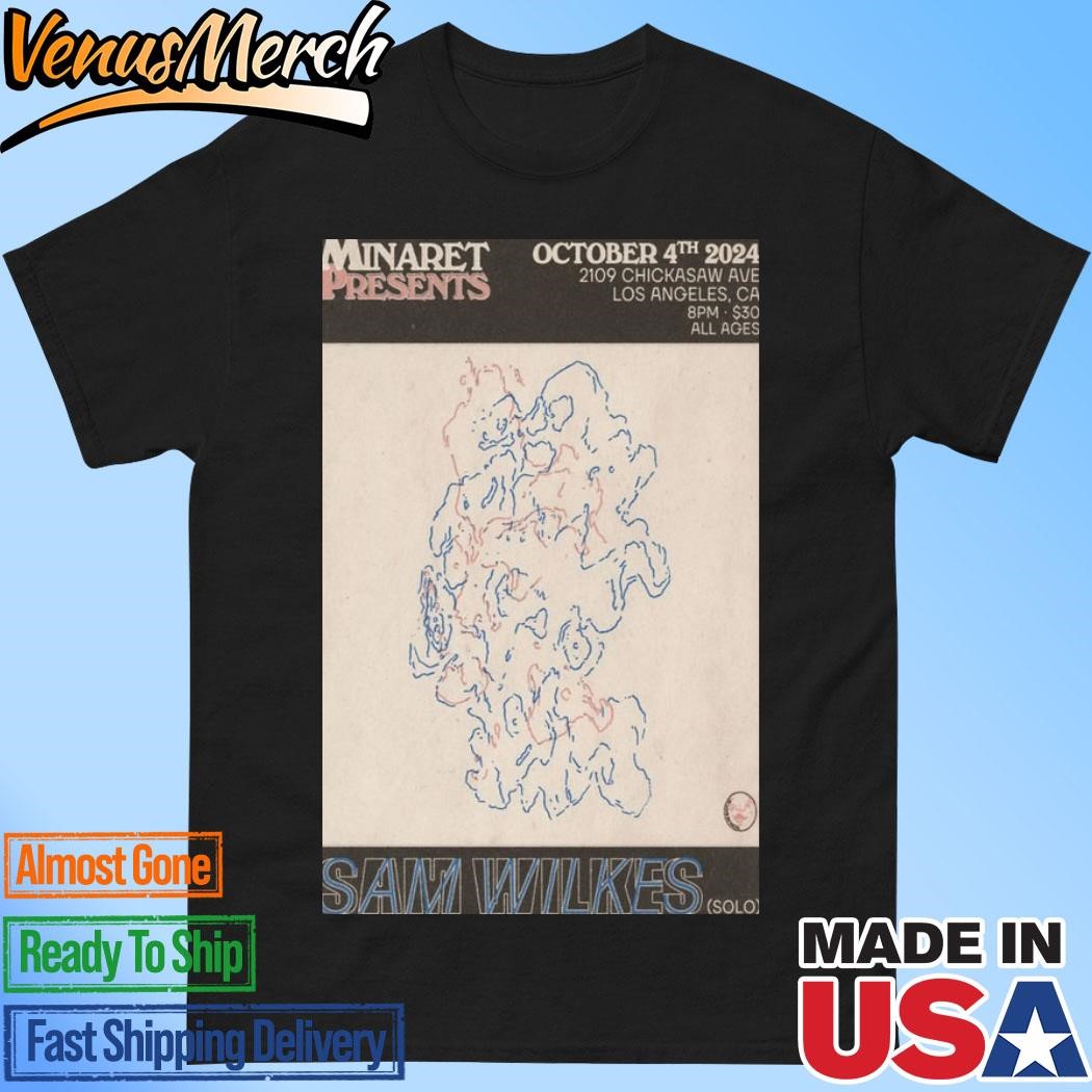 Official Sam Wilkes Oct 4 2024 Chickasaw Ave In Los Angeles CA Poster Shirt