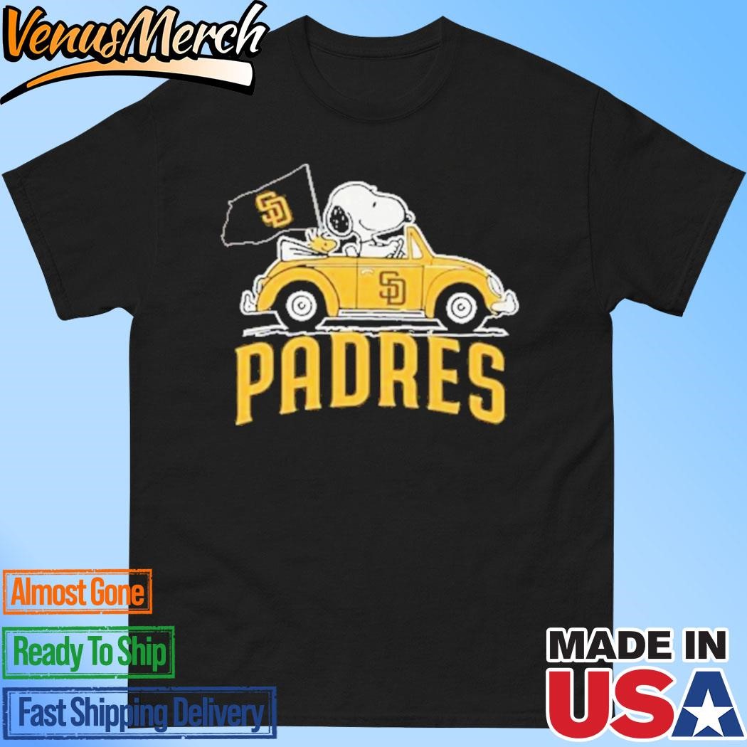 Official San Diego Padres Celebrating 75 Years Of Peanuts Snoopy T-Shirt