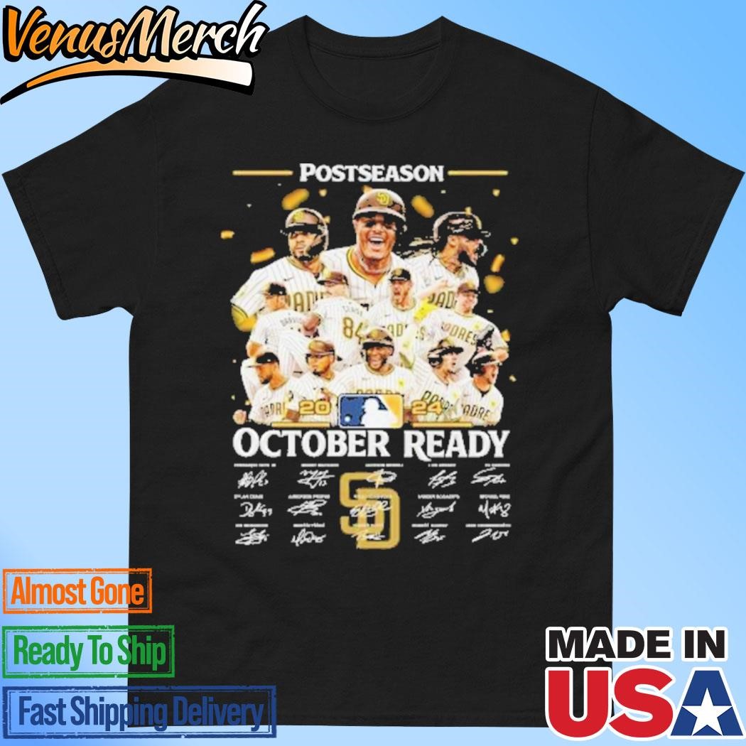 Official San Diego Padres Postseason October Ready 2024 T-Shirt