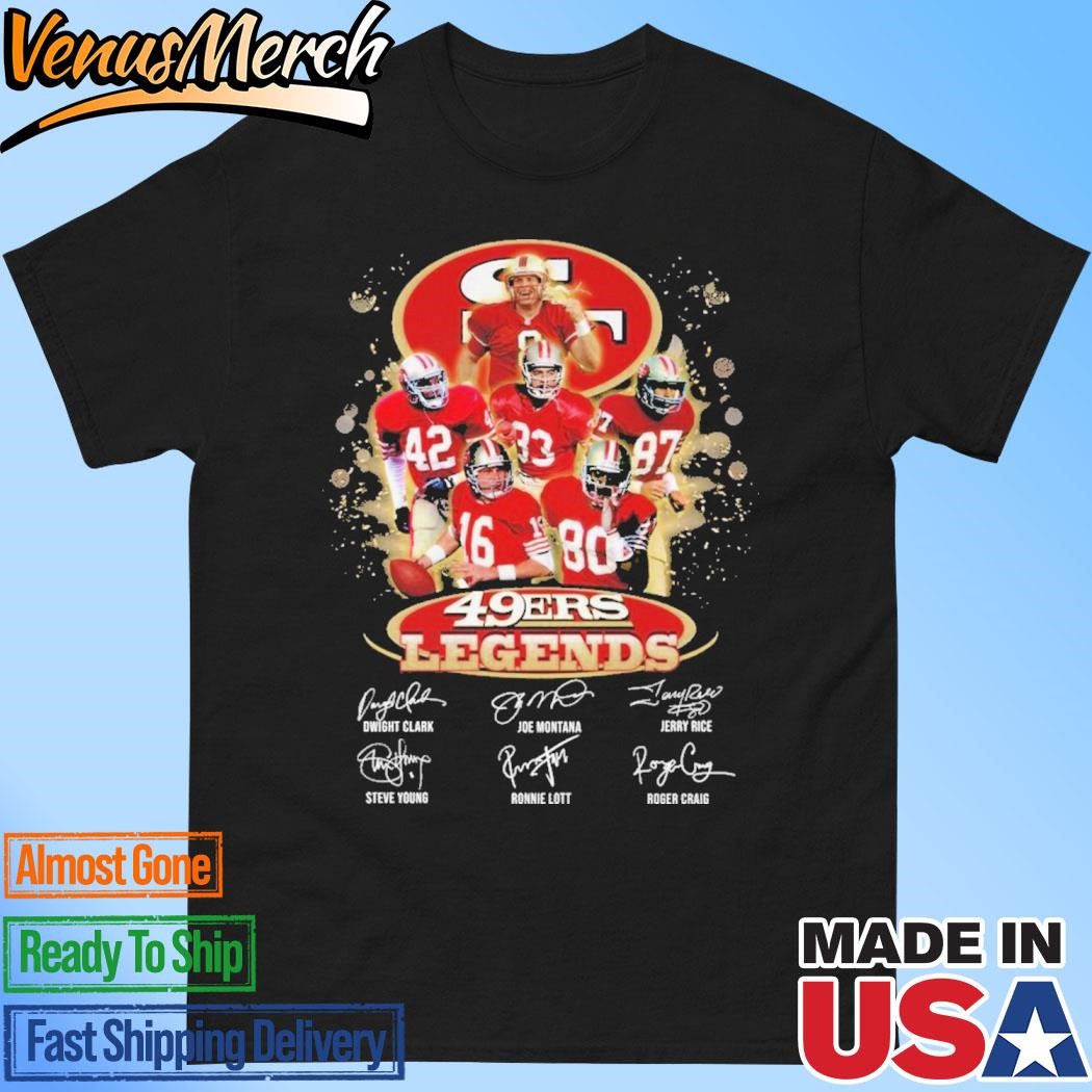 Official San Francisco 49ers Legends Signature Unisex T-Shirt