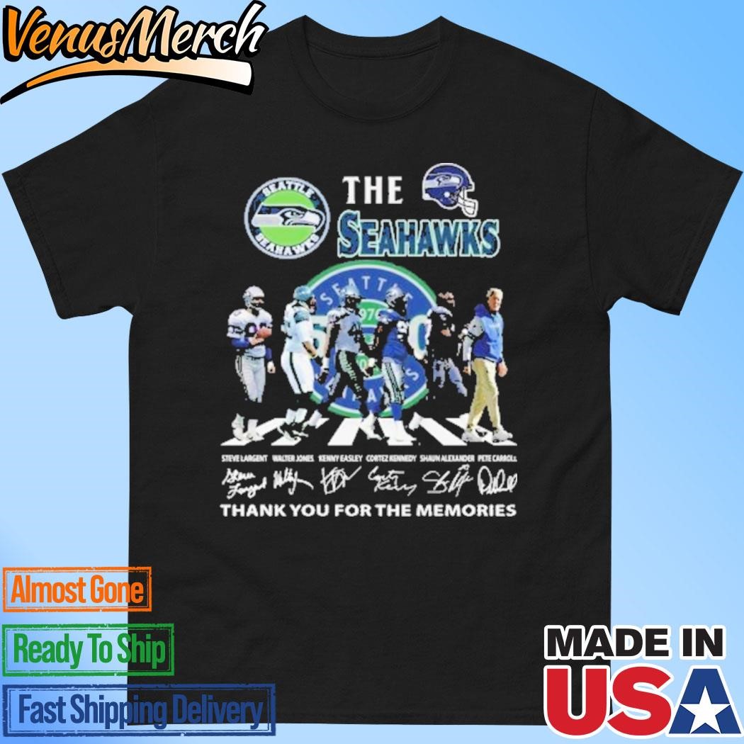 Official Seatle Seahawks Thank You For The Memories Of Seahawks For 50 Years T-Shirt