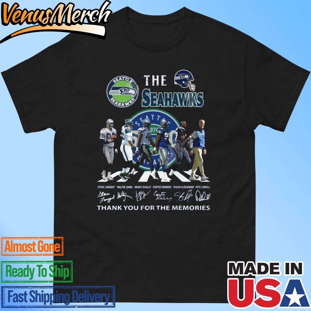 Official Seattle Seahawks 50th Anniversary Thank You For The Memories T-Shirt