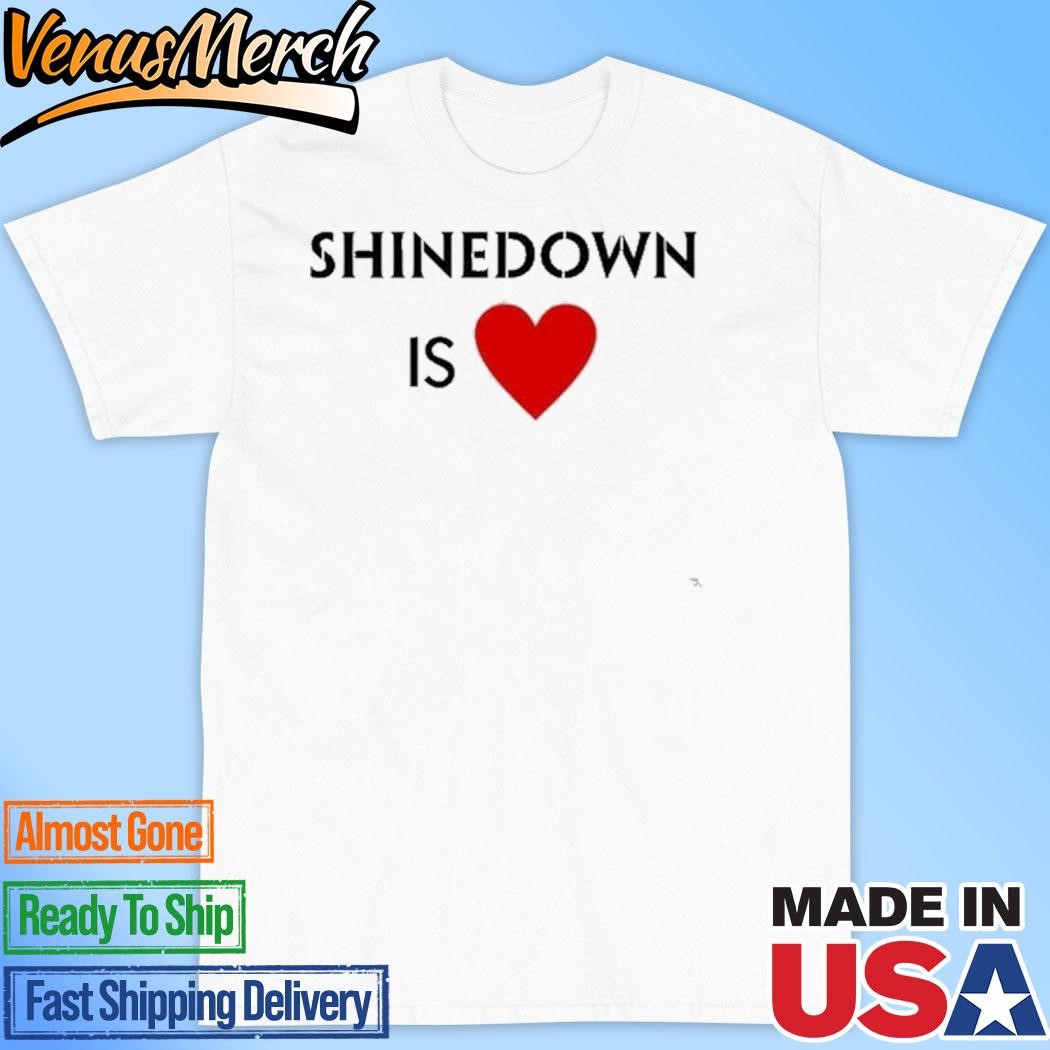 Official Shinedown Is Heart Shirt