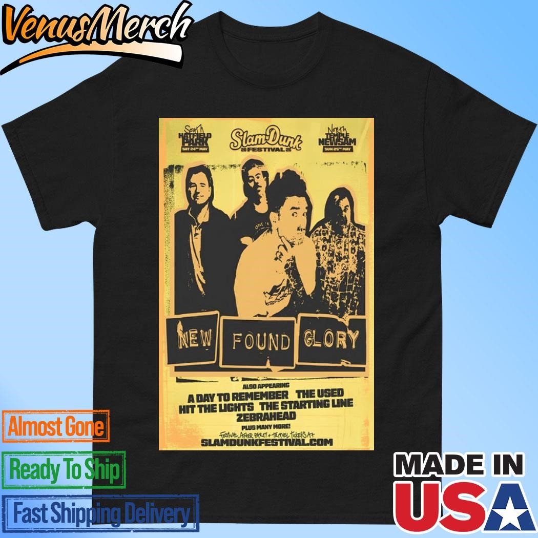 Official Slam Dunnk New Found Glory The USED Festival 2025 Poster Shirt