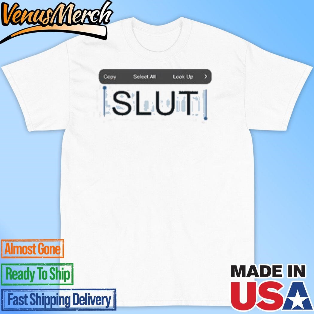 Official Slut Text Copy Paste T-Shirt