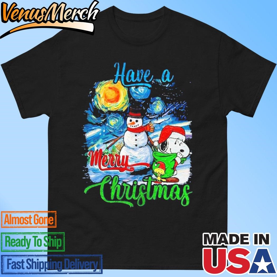 Official Snoopy Have A Merry Christmas 2024 Happy Holidays T-Shirt