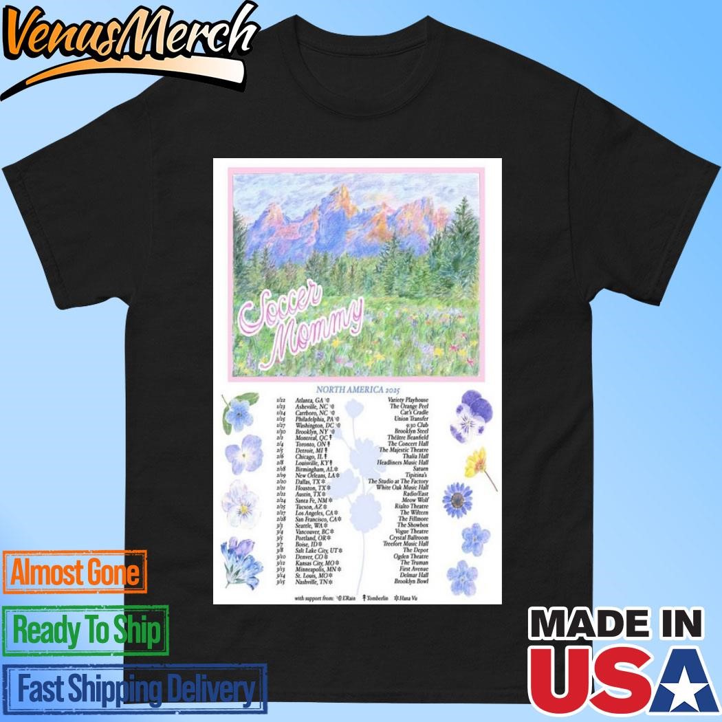 Official Soccer Mommy North America Tour 2025 Poster Shirt