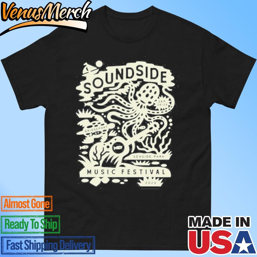 Official Soundside Music Festival American Apparel x Joshua Noom Lineup Shirt