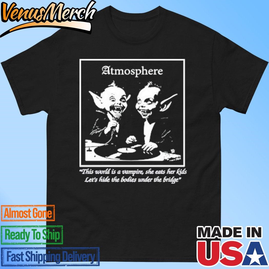 Official Speaker Face Atmosphere Vamp Black Shirt