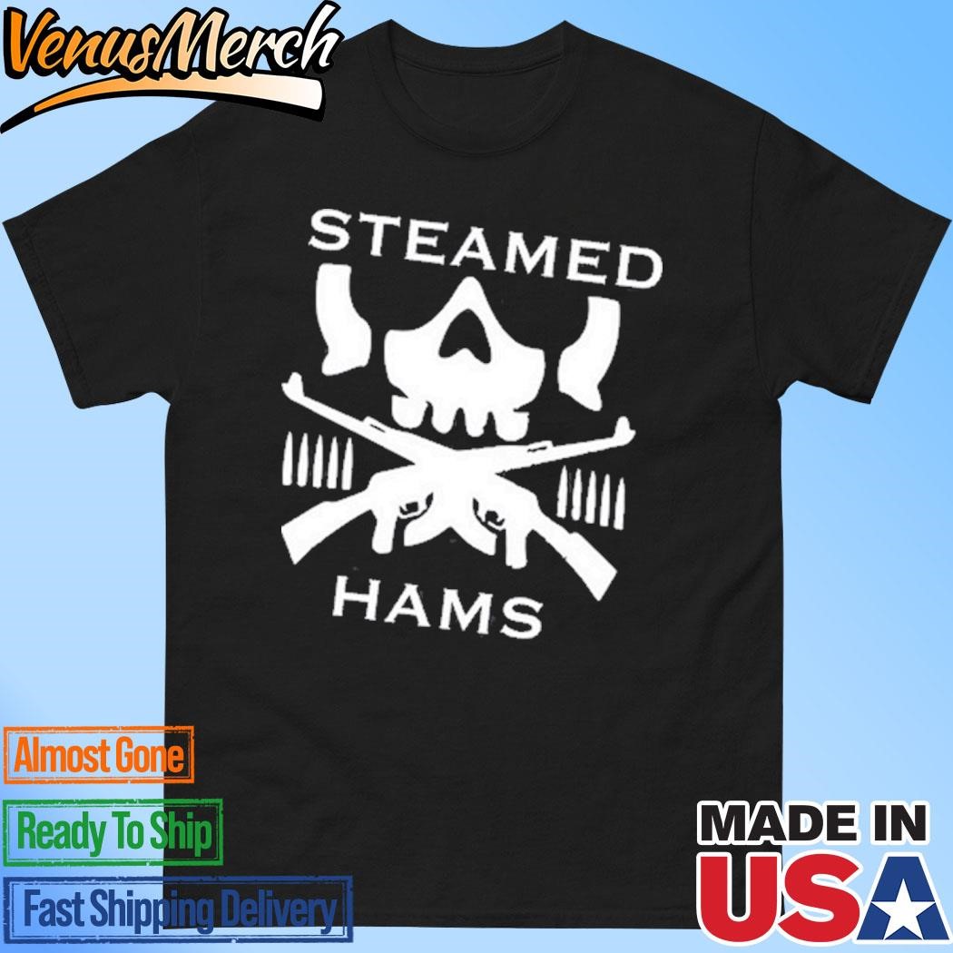 Official Steamed Hams Skull Guns T-Shirt