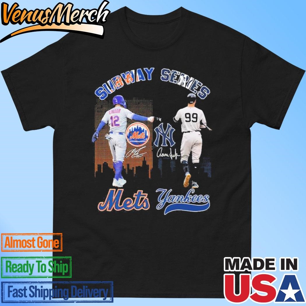 Official Subway Series Lindor Judge Mets Yankees 2024 T-Shirt