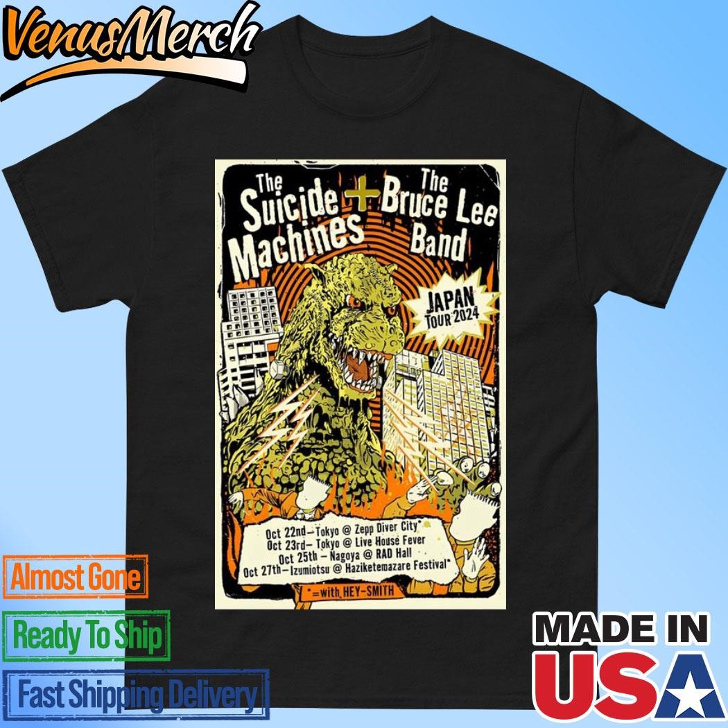 Official Suicide Machines October 2024 Japan Tour Poster Shirt