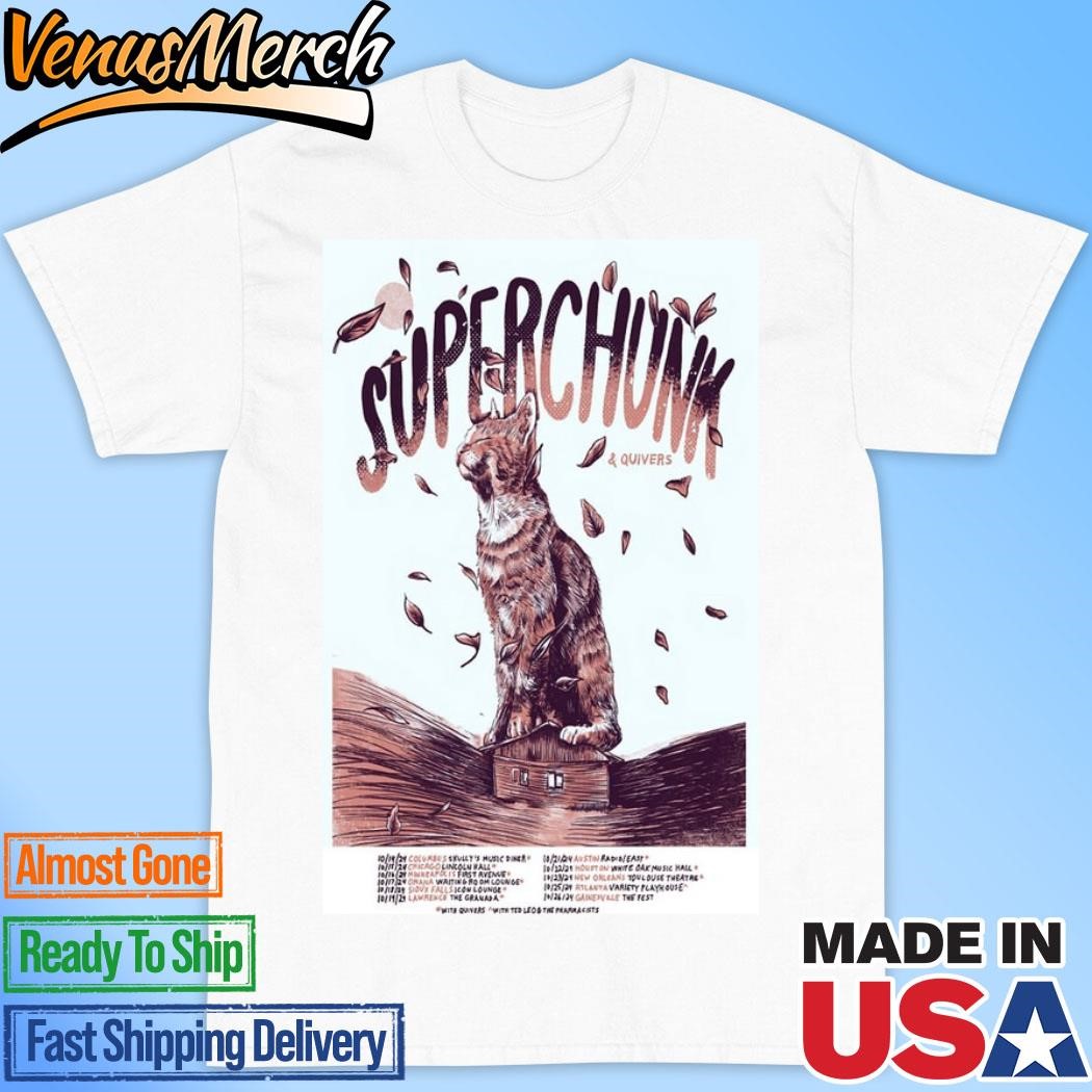 Official Superchunk America October 2024 Tour Poster Shirt