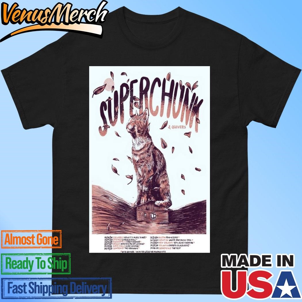 Official Superchunk America October Tour 2024 Poster Shirt