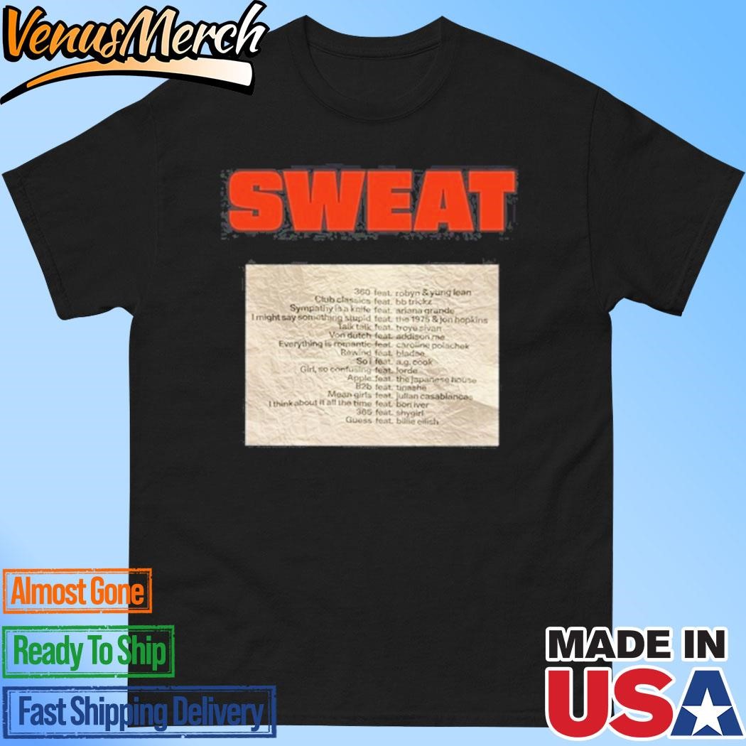 Official Sweat Logo The Crumpled Up Set List Shirt