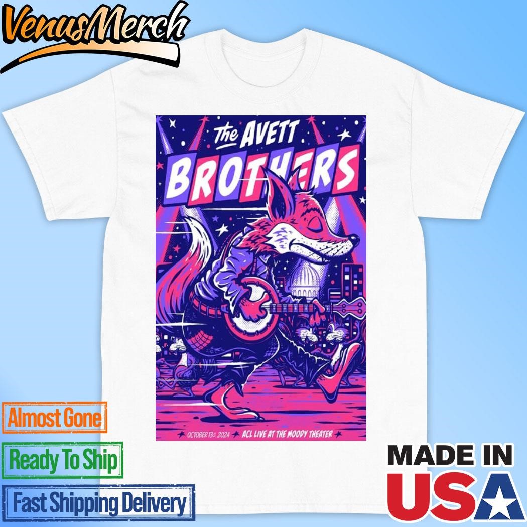 Official The Avett Brothers ACL Live at The Moody Theater In Austin TX Oct 13 2024 Poster Shirt