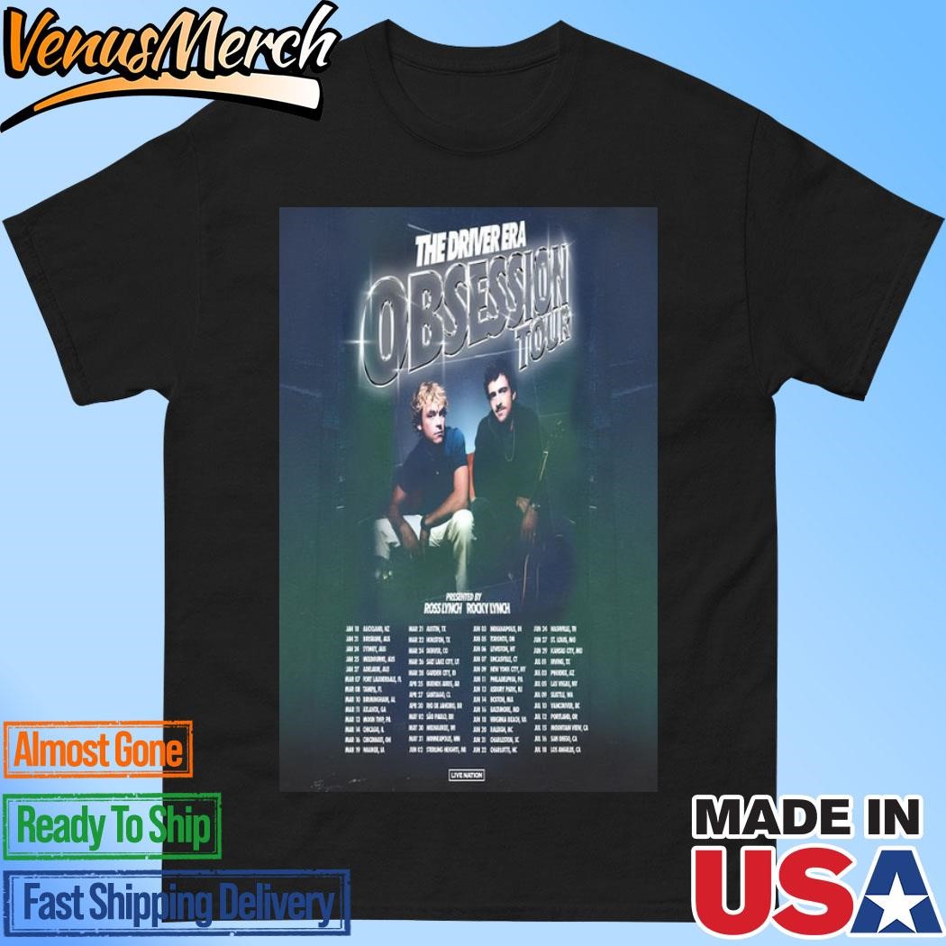 Official The Driver Era OBSESSION TOUR 2025 Presented By Ross Lynch-Rocky Lynch Poster Shirt